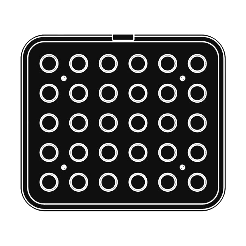 Pavoni Cookmatic PIASTRA-9 Round Plates, 30 Cavities image 3