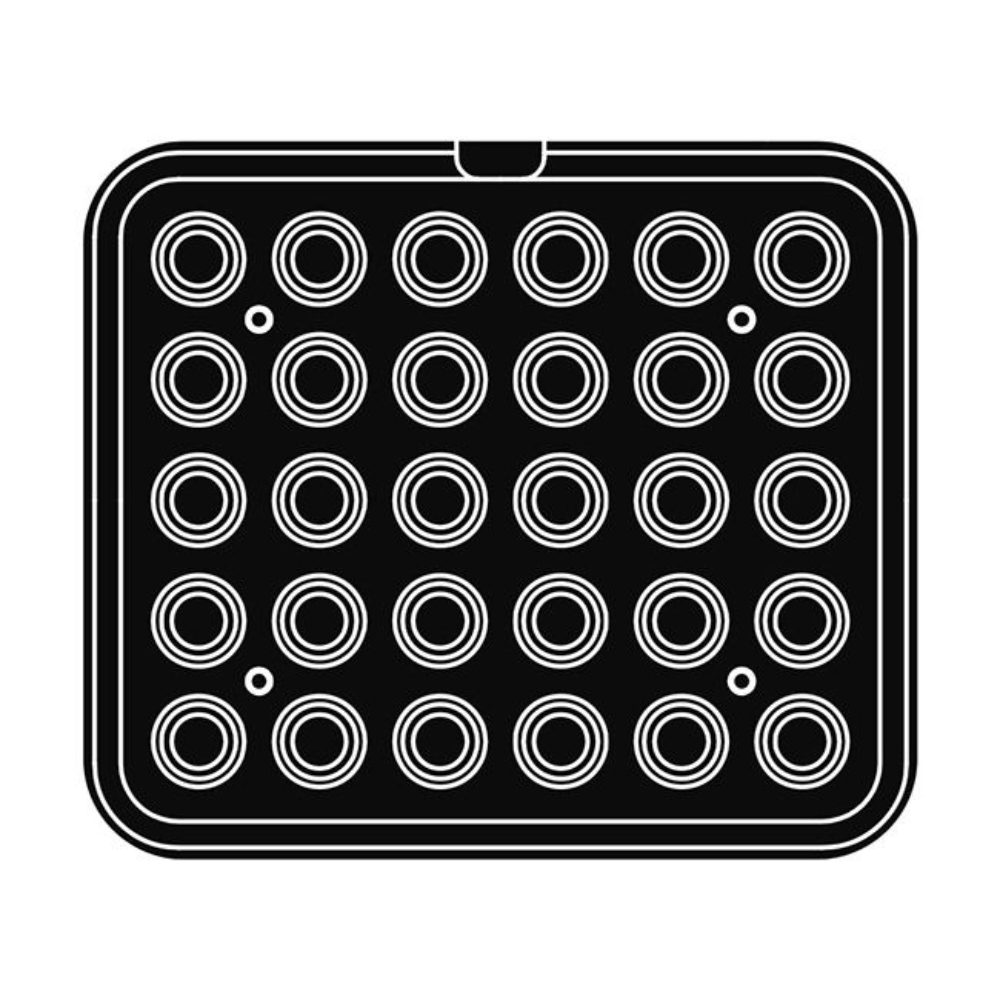 Pavoni Cookmatic PIASTRA-D Round Plates, 30 Cavities image 1