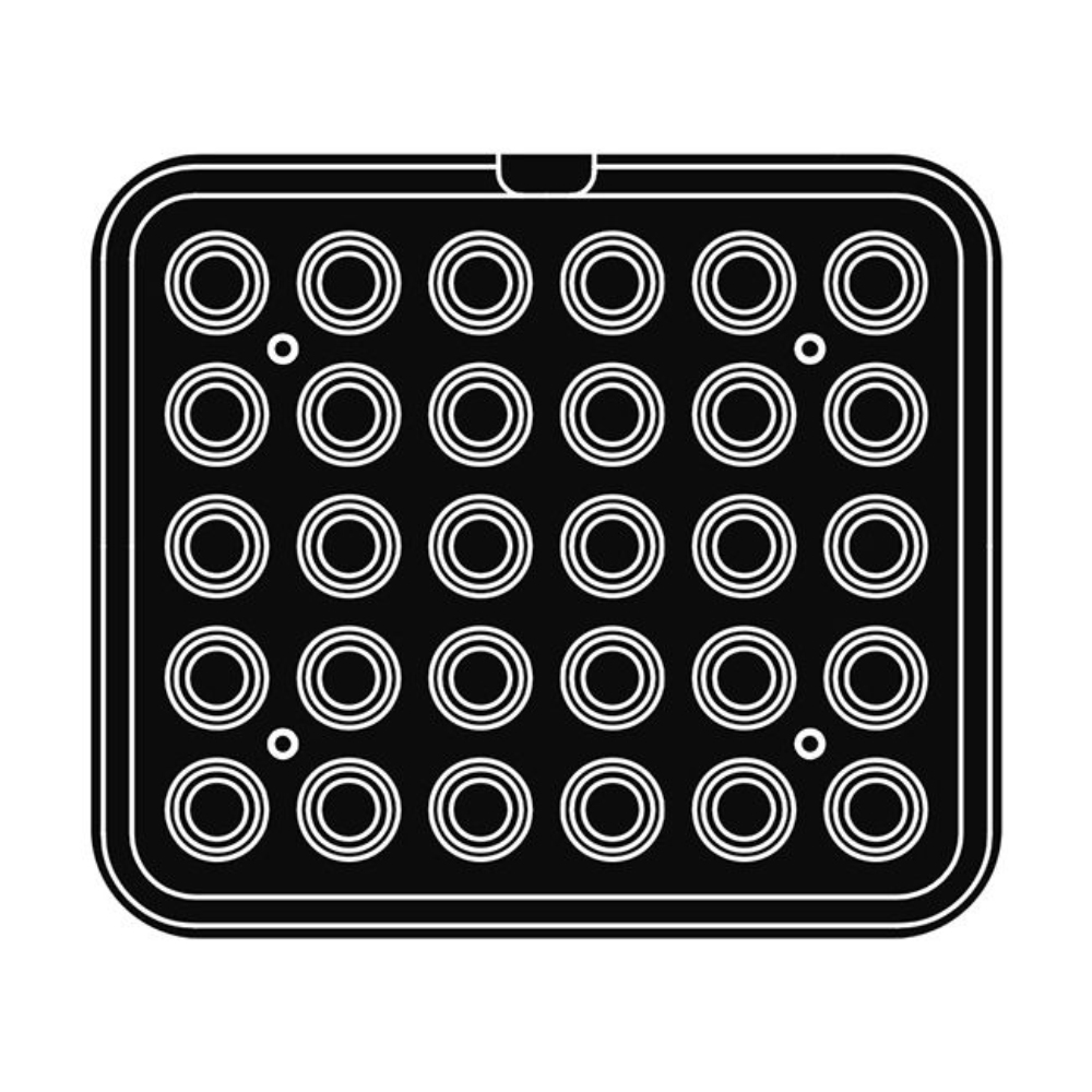 Pavoni Cookmatic PIASTRA-D Round Plates, 30 Cavities image 1