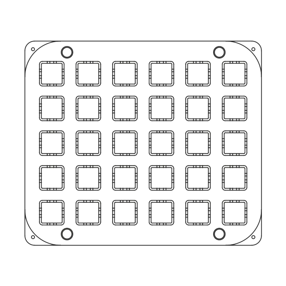Pavoni Cookmatic PIASTRACHOUX01 Cube Plates, 30 Cavities image 6