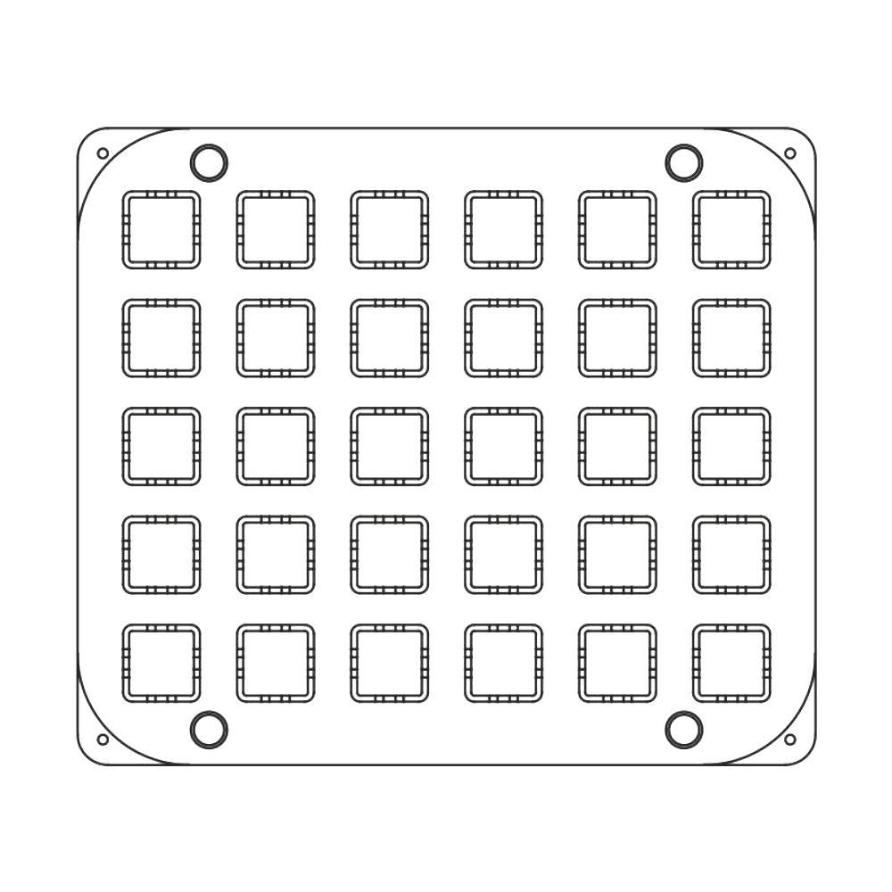 Pavoni Cookmatic PIASTRACHOUX01 Cube Plates, 30 Cavities image 6