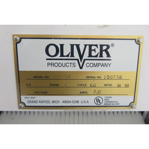Oliver 797-32 Bread Slicer 1/2" Cut, Used Excellent Condition image 4