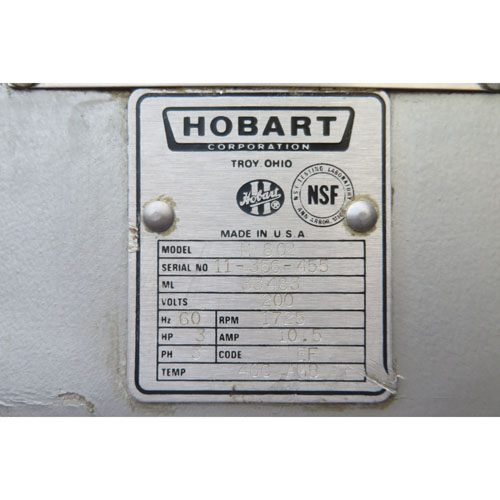 Hobart 80 Quart M802 Mixer, 14" Taller, Used Great Condition image 3