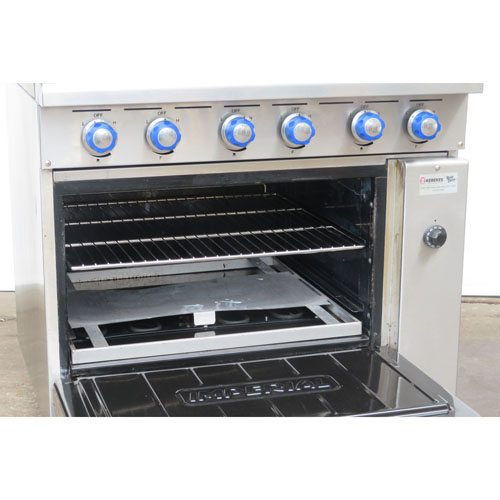 Imperial IR-6-E, 6 Burner Range, W/Standard Oven, Used Excellent Condition image 2