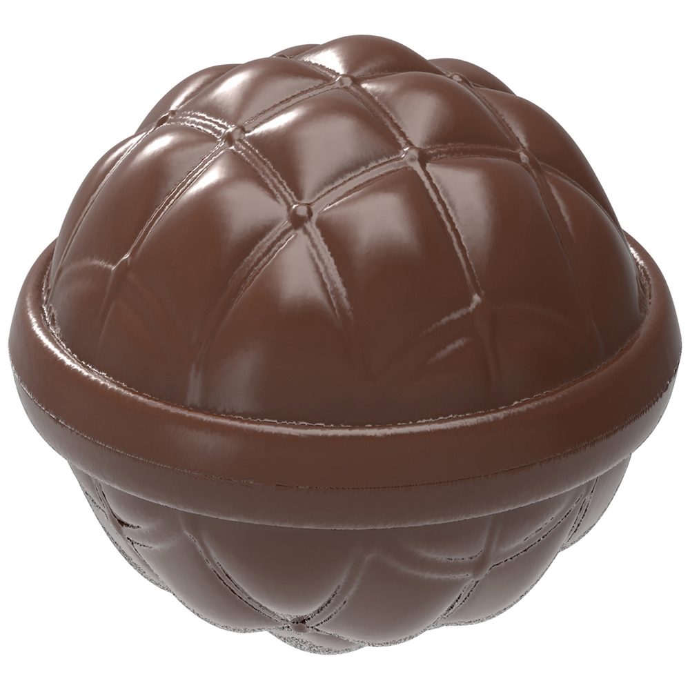Chocolate World Polycarbonate Chocolate Mold, Chesterfield Chocolate Bomb, 8 Cavities image 1