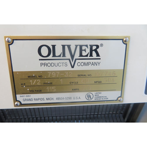 Oliver 797-32 Bread Slicer 1/2" Cut, Used Great Condition image 4