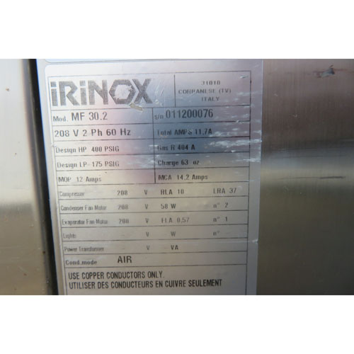 Irinox MF 30.2 Blast Chiller, Used Great Condition image 5