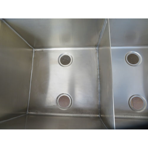 Custom Stainless 3 Compartment Sink, 70" Wide, 22" X 22" X 16"D Per Comp. image 5