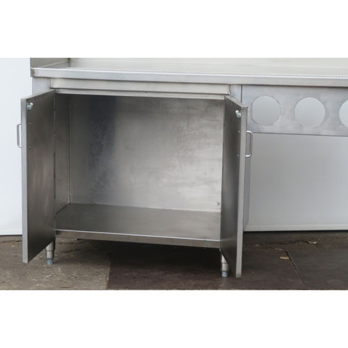 Custom Stainless 65" W Coffee Table With Place For Refrigerator image 3