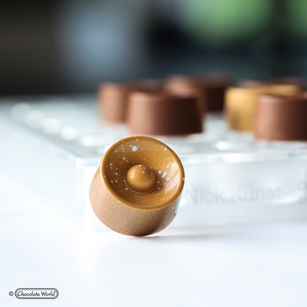 Chocolate World Polycarbonate Chocolate Mold, Round Praline with Ball, 21 Cavities image 1