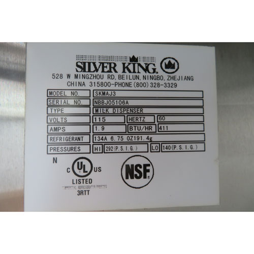 Silver King SKMAJ3 3 Comp Milk Dispenser, Used Very Good Condition image 4