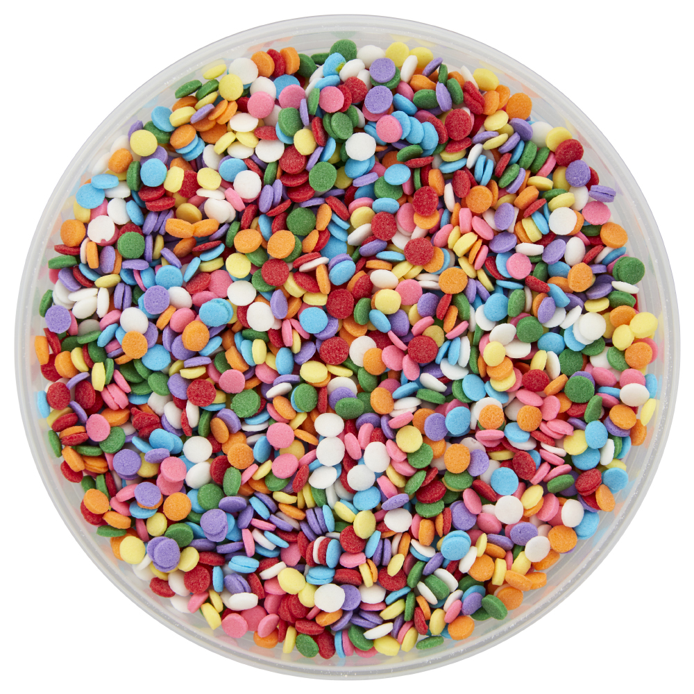 Wilton Colorful Rainbow Confetti Tub, 10.05 oz.  image 2