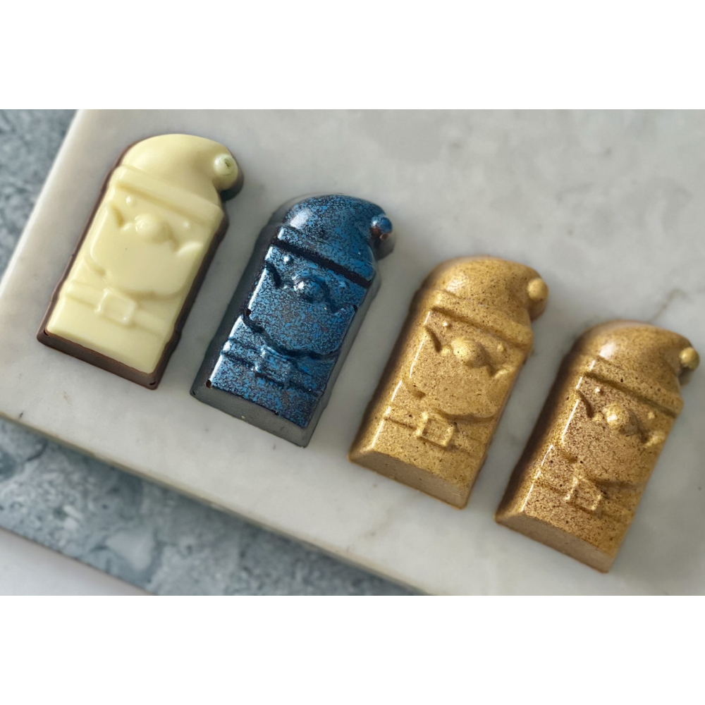 Greyas Polycarbonate Chocolate Mold, Santa Praline by Luis Amado, 18 Cavities image 3