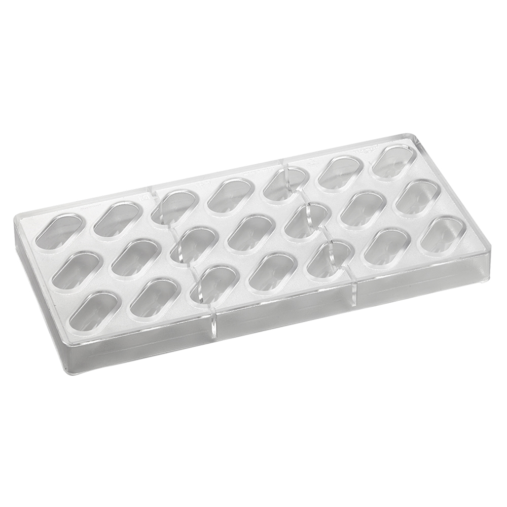 Pavoni Polycarbonate Chocolate Mold, Rounded Log, 21 Cavities image 2