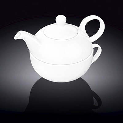 Wilmax WL-994048 / AB Fine Porcelain Set, Teapot 13 Oz (375 ml) & Cup 11 Oz (340 ml) image 1