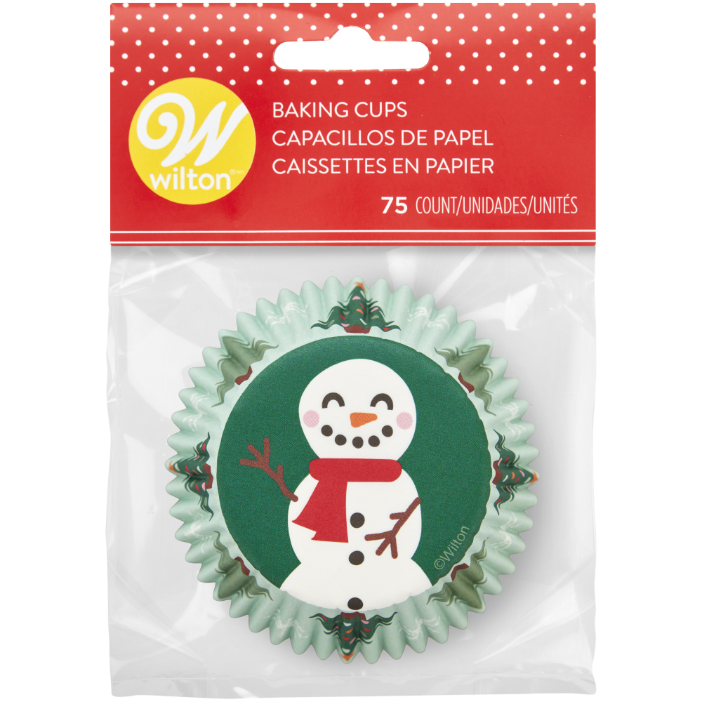 Wilton Happy Snowman Paper Cupcake Liner, Pack of 75 image 2