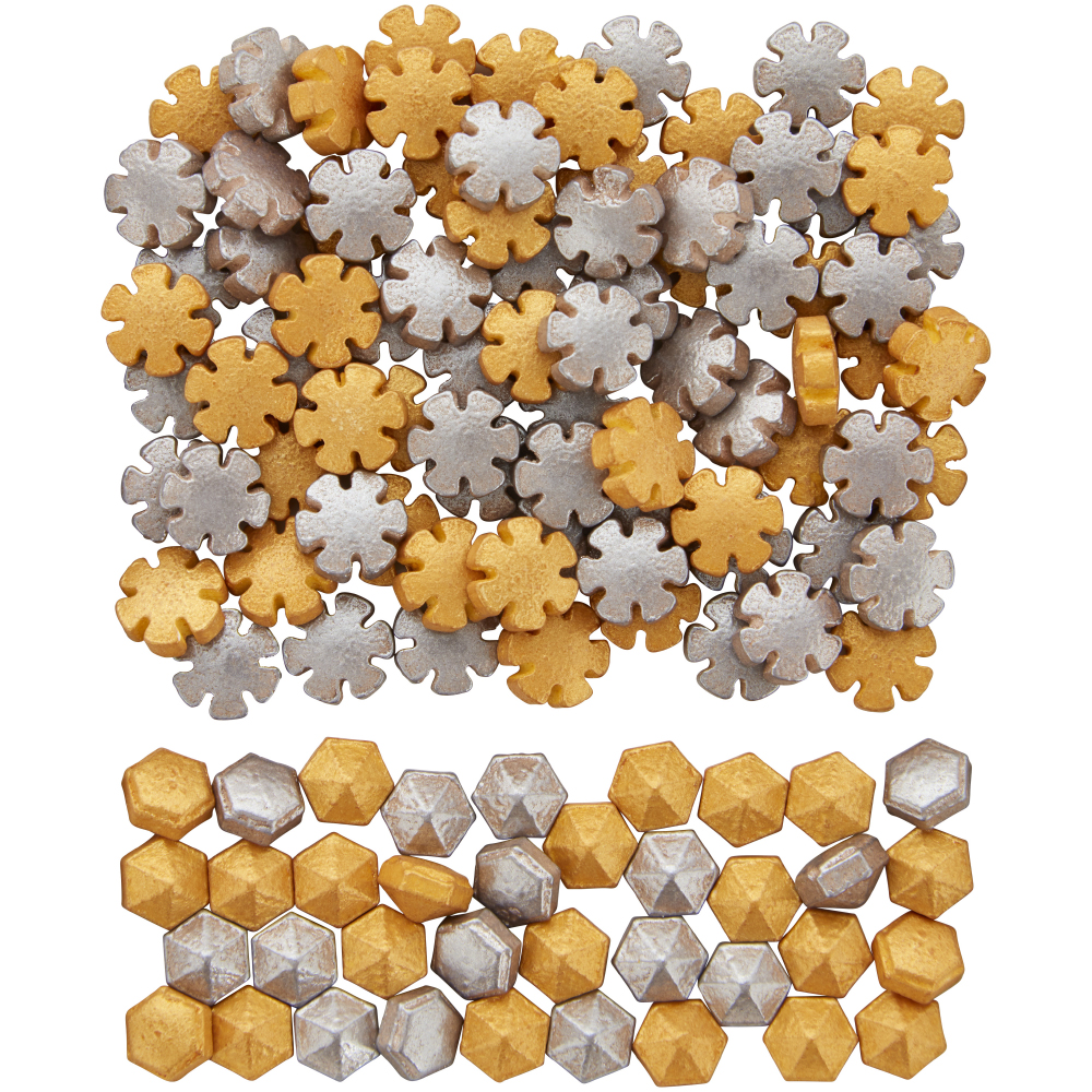 Wilton Christmas Snowflake Sprinkles for Cookie Balls and Other Treats, 0.9 oz. image 1