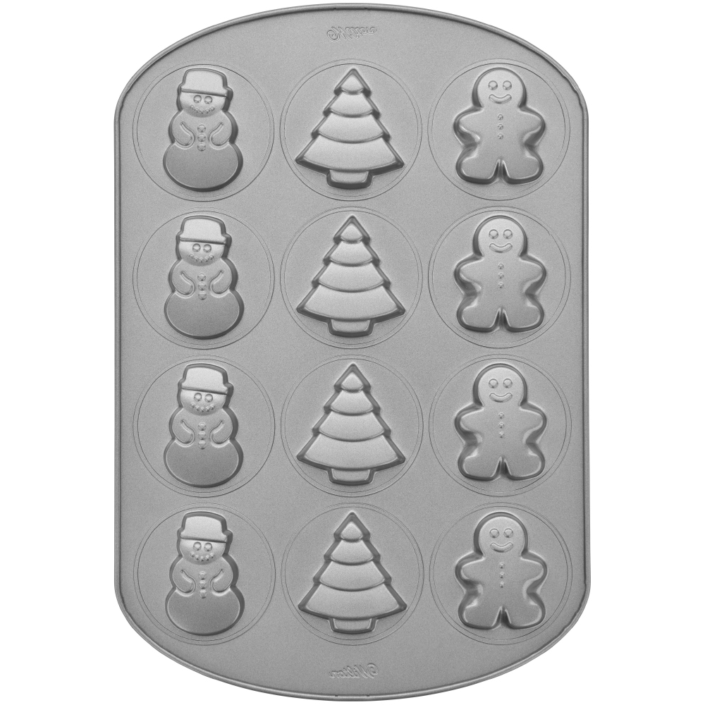 Wilton Non-Stick Christmas Cookie Pan, 12 Cavities image 3
