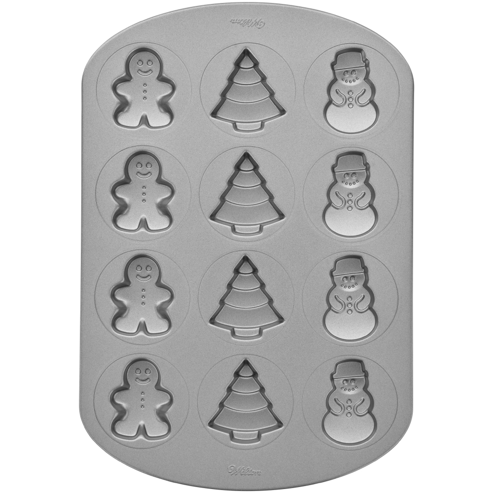 Wilton Non-Stick Christmas Cookie Pan, 12 Cavities image 4