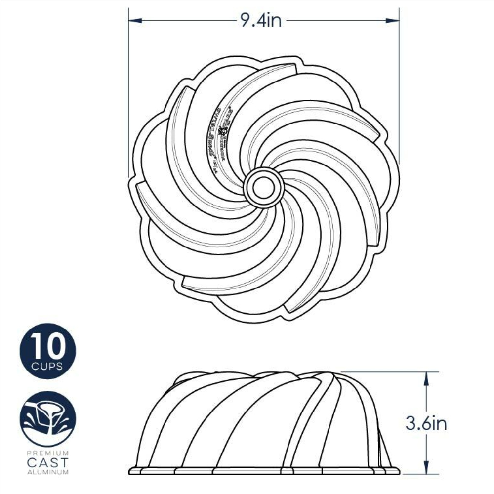 Nordic Ware Swirl Bundt Pan, 10 Cup image 4