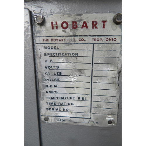 Hobart 30 Quart D300 Mixer, Used Excellent Condition image 3