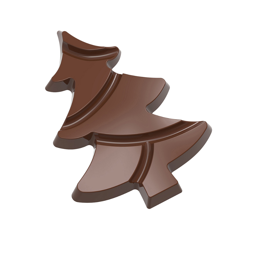 Chocolate World Polycarbonate Chocolate Mold, Christmas Tree, 4 Cavities image 1