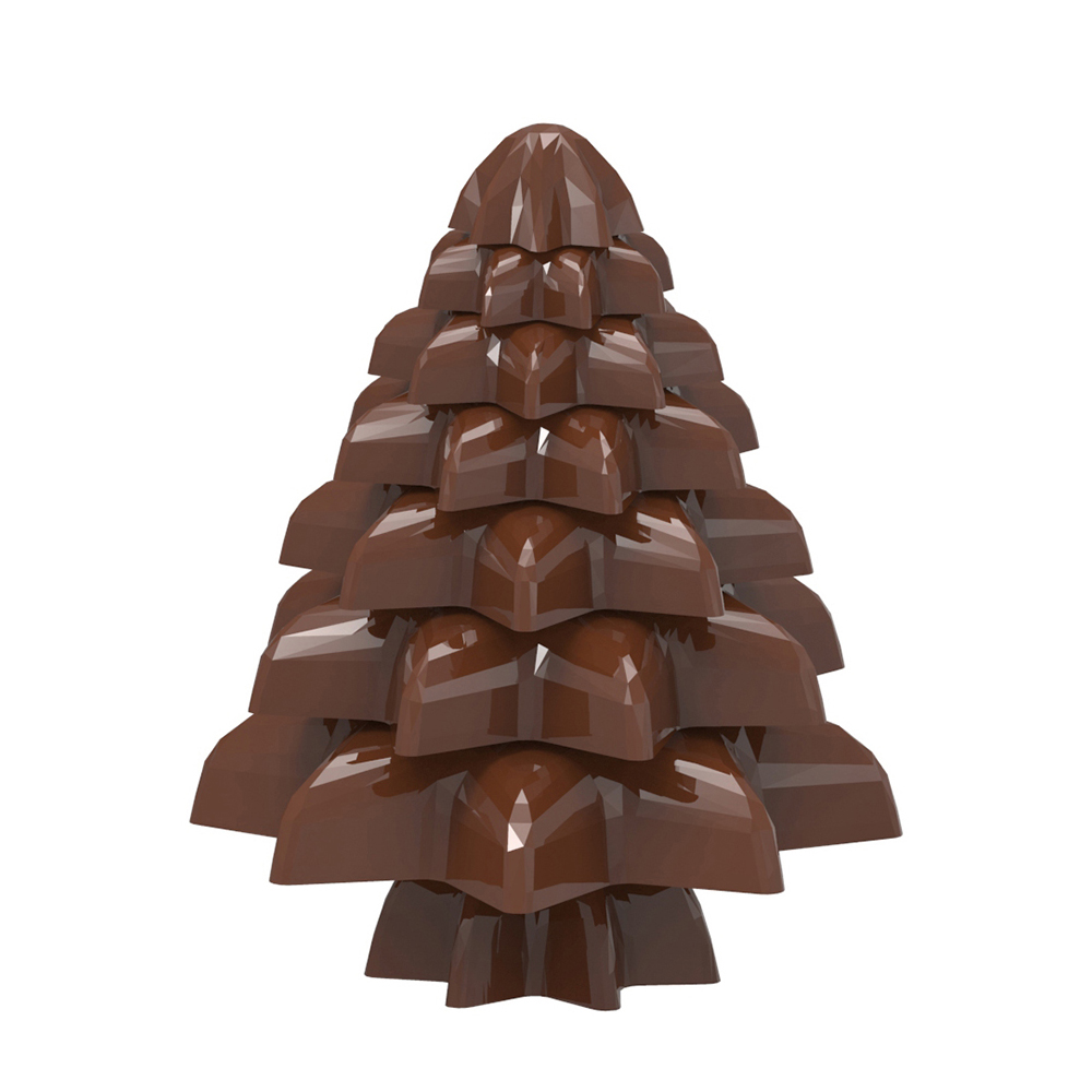 Chocolate World Polycarbonate Chocolate Mold, Stars for Christmas Tree, 8 Cavities image 1