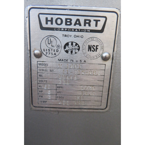 Hobart 140 Quart V1401 Mixer, Used Great Condition image 3