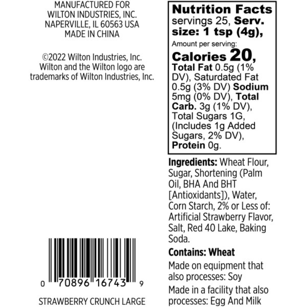 Wilton Strawberry Crunch Sprinkles, 3.5 oz. image 3