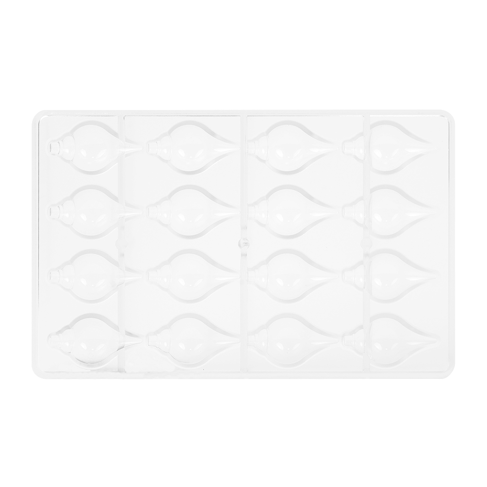 Greyas Polycarbonate Chocolate Mold, Elongated Ornament by Luis Amado, 16 Cavities image 8