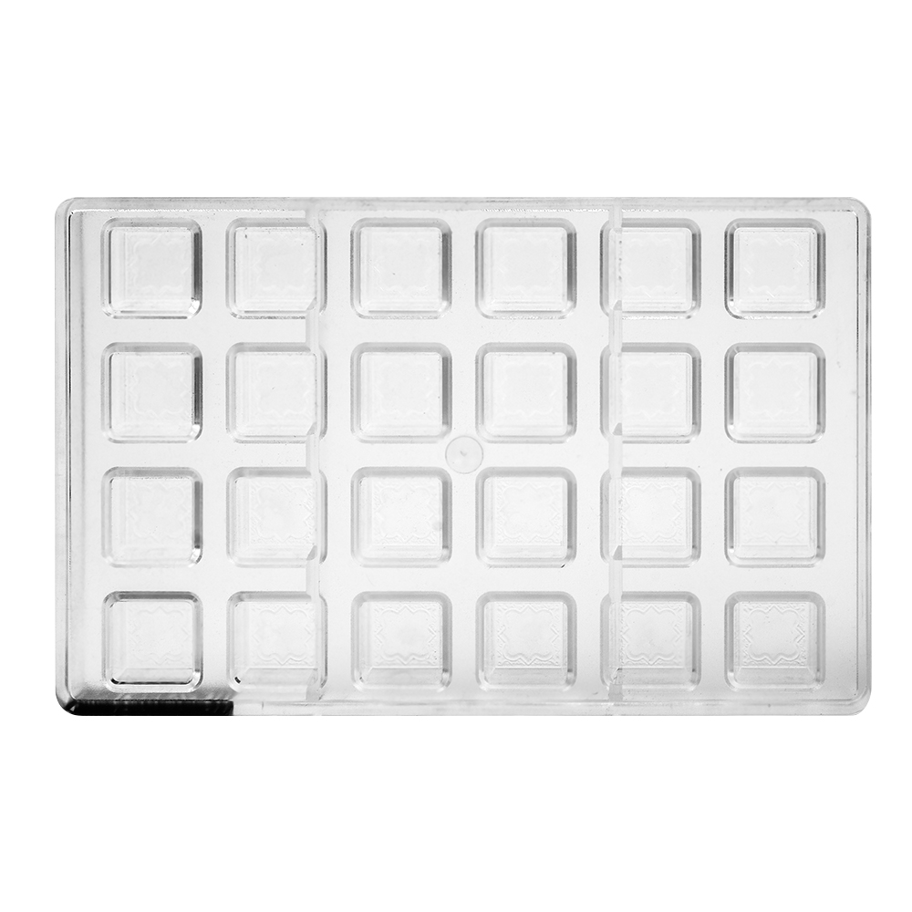 Greyas Polycarbonate Chocolate Mold, Square, 24 Cavities image 3