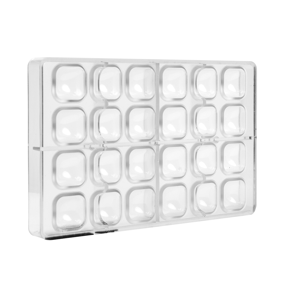 Greyas Polycarbonate Chocolate Mold, Square Praline, 24 Cavities image 4