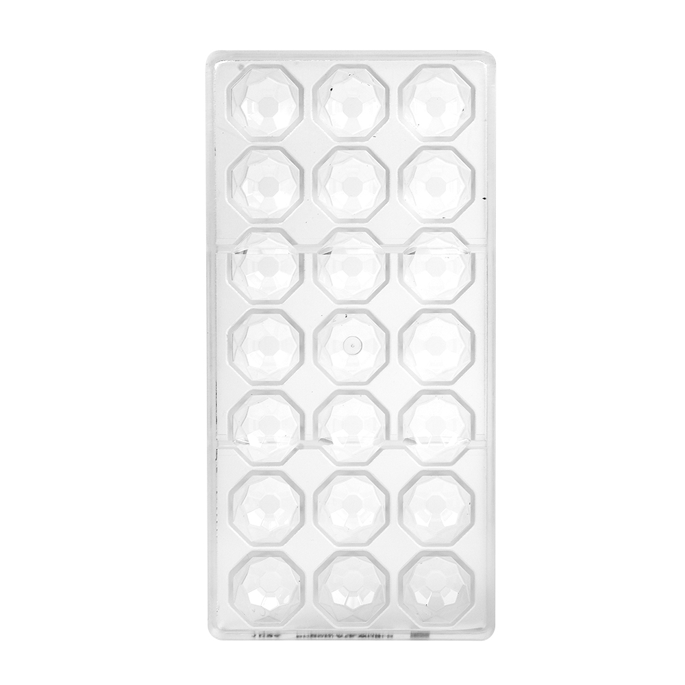 Chocolate World Polycarbonate Chocolate Mold, Diamond, 21 Cavities image 1