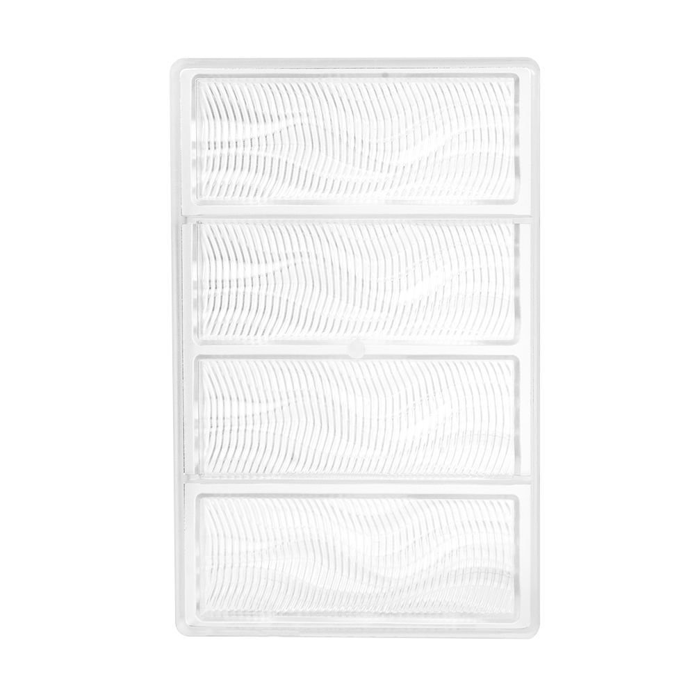 Chocolate World Polycarbonate Chocolate Mold, Wind Waves Bar, 4 Cavities  image 4