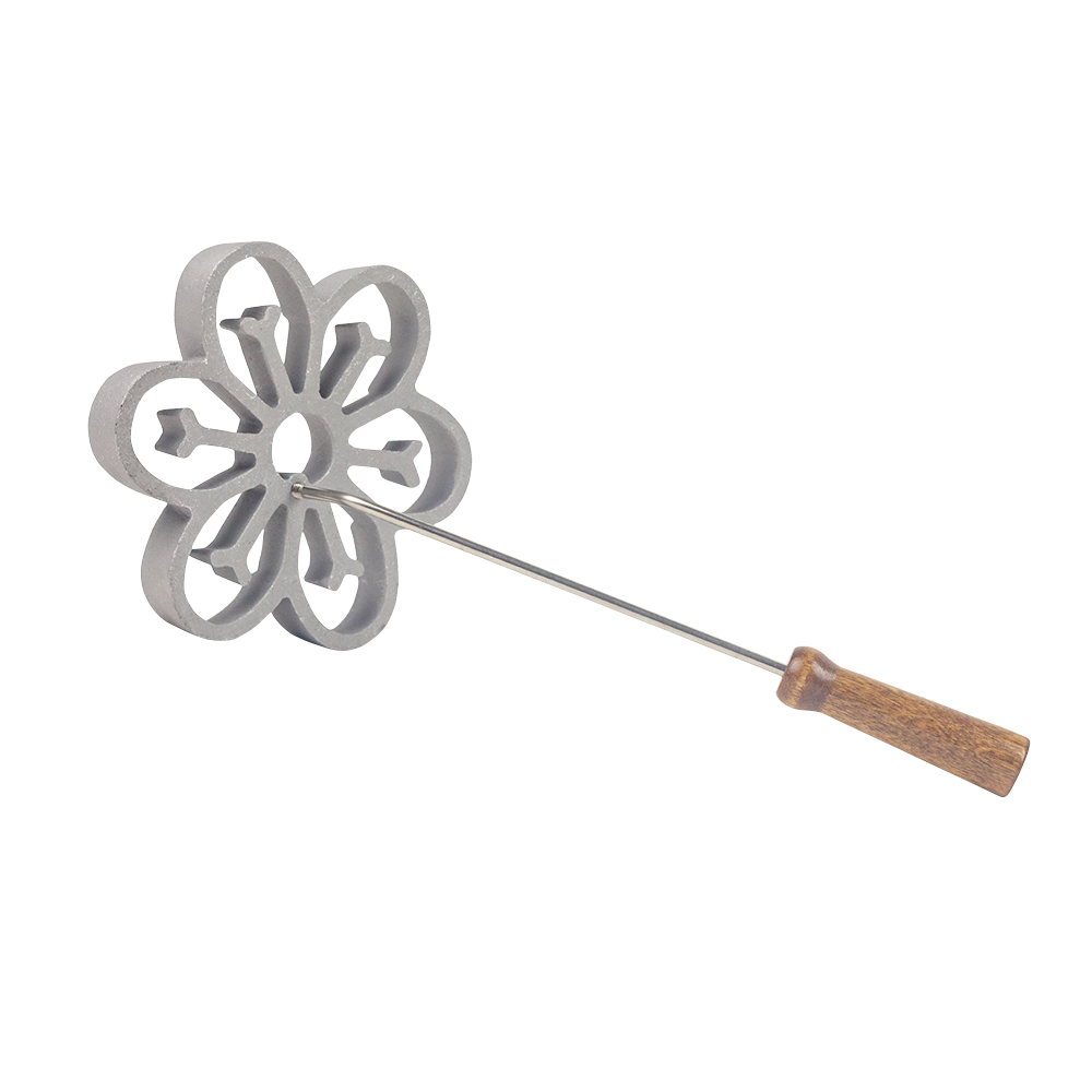 O'Creme Rosette-Iron Mold, Cast Aluminum Flower with Veining image 5