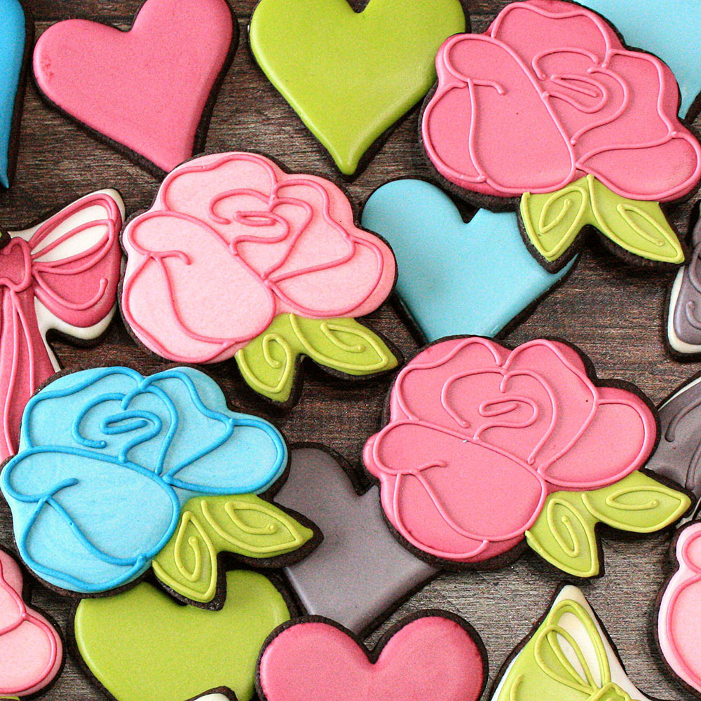 Ann Clark Lila Loa's Rose Cookie Cutter, 3" x 4" image 3