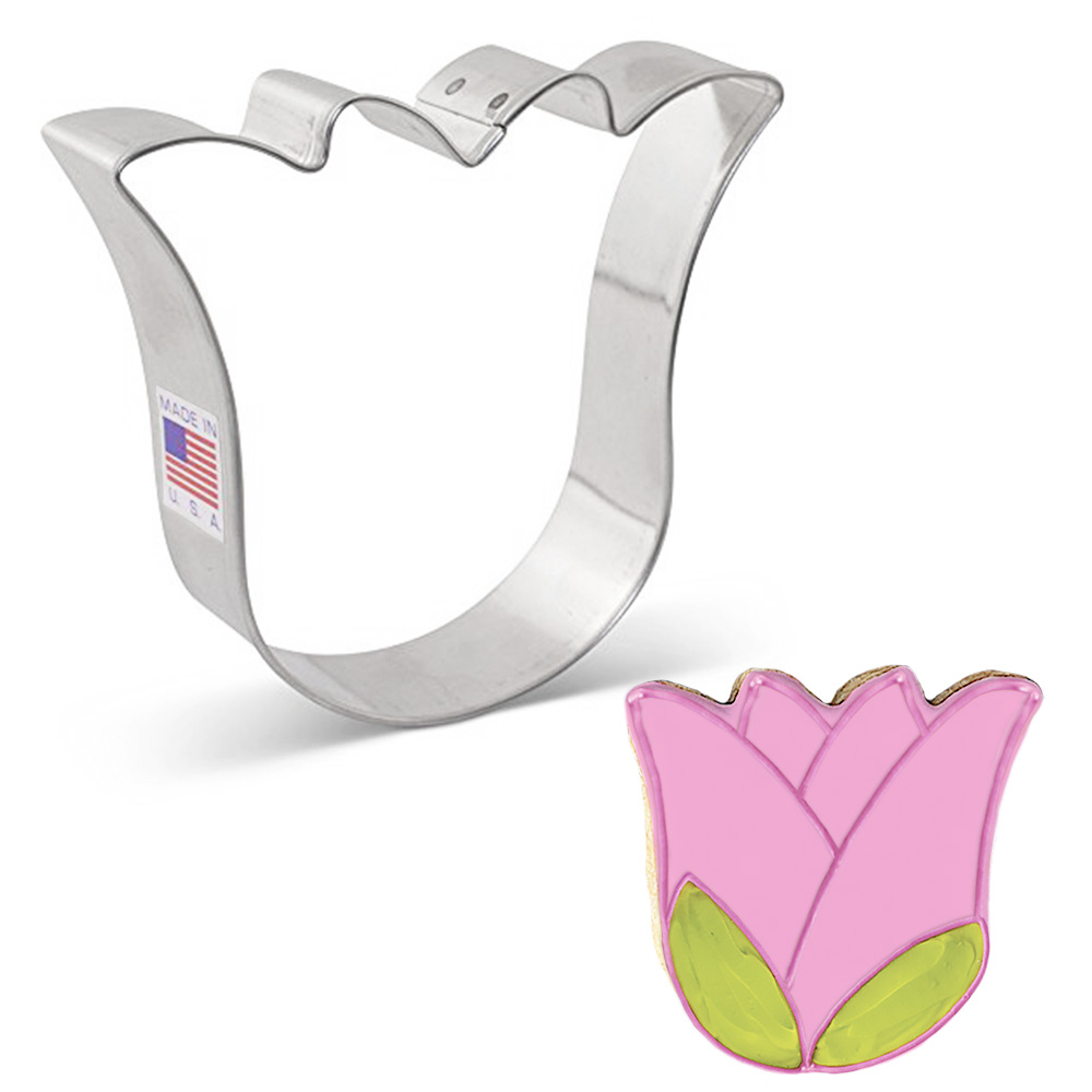 Ann Clark Tulip/Ghost Cookie Cutter, 3-1/2" x 3-3/8" image 2