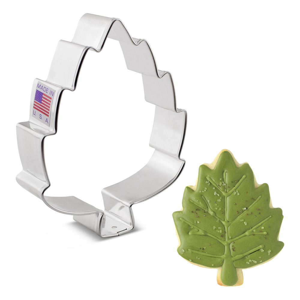 Ann Clark Birch Leaf Cookie Cutter, 4" x 3" image 1