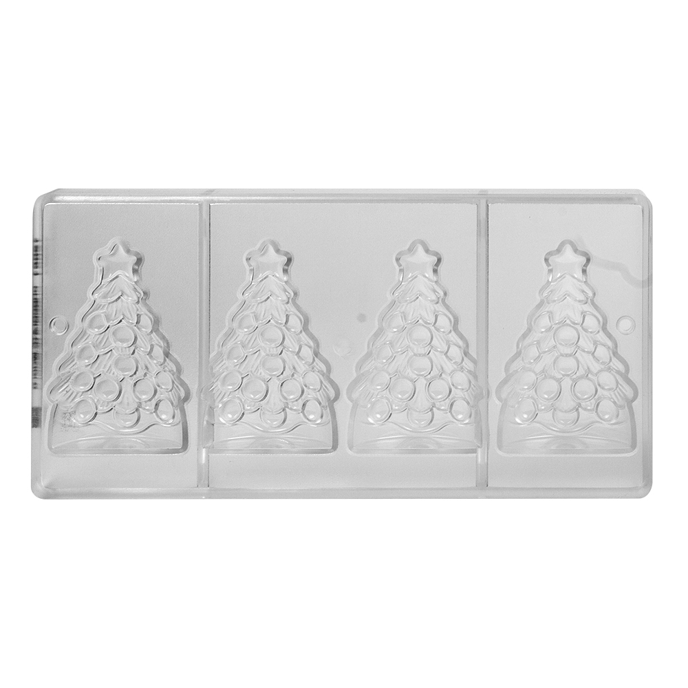 Chocolate World Polycarbonate Chocolate Mold, Christmas Tree, 4 Cavities image 3