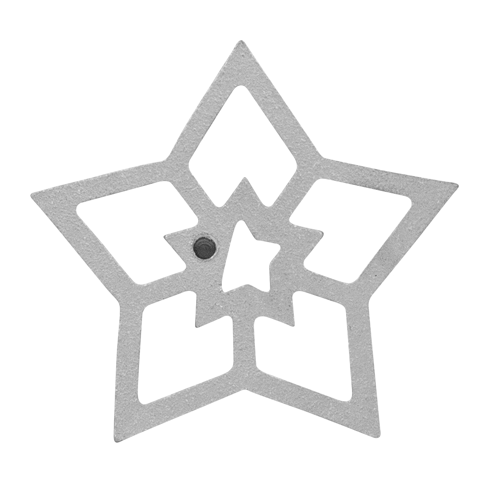 O'Creme Double Star Rosette-Iron Mold, Cast Aluminum image 1