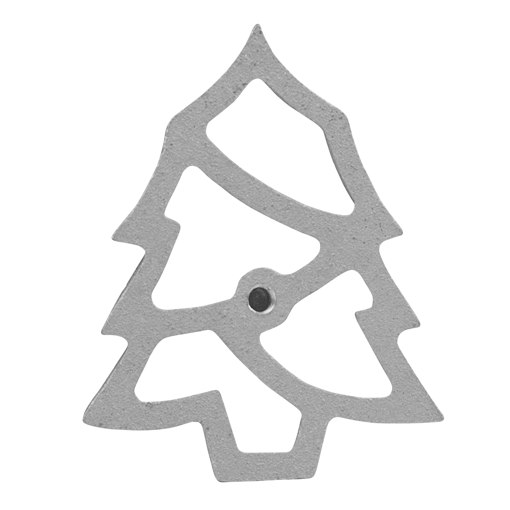 O'Creme Rosette-Iron Mold, Cast Aluminum Modern Christmas Tree Shape image 1