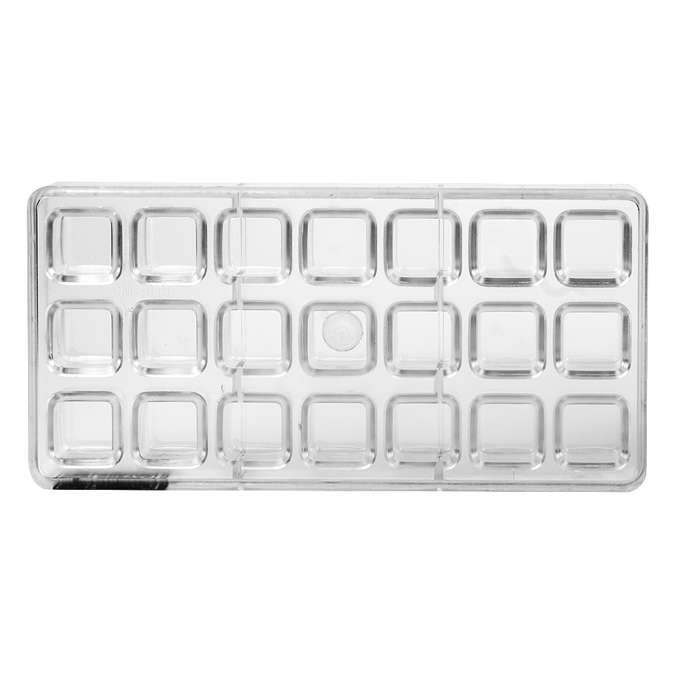 Greyas Polycarbonate Chocolate Mold, Square, 21 Cavities image 3