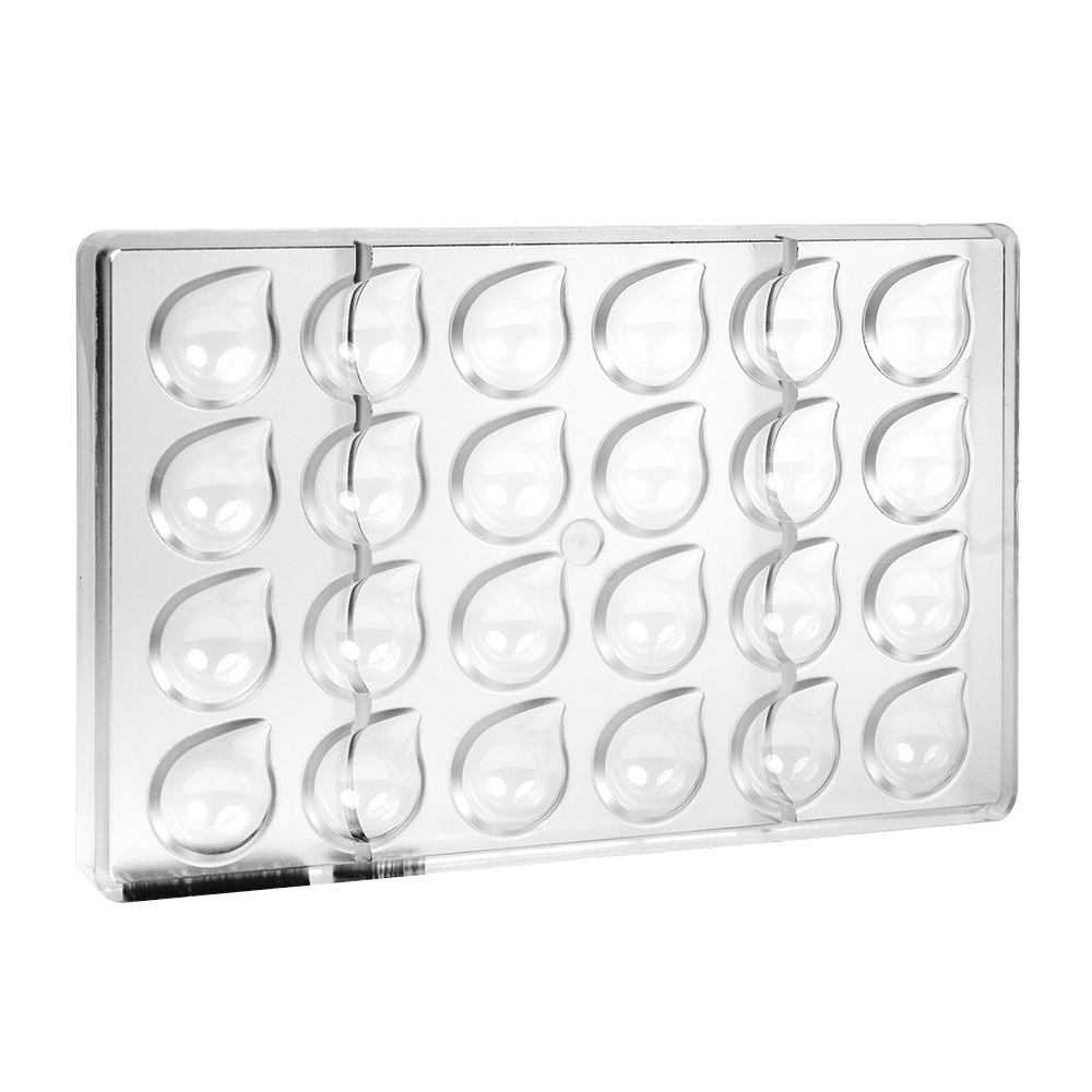 Greyas Polycarbonate Chocolate Mold, Teardrop by Luis Amado, 24 Cavities image 2