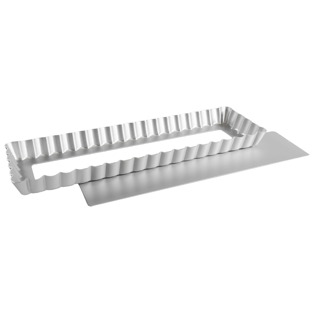 Fat Daddio's Fluted Tart Pan with Removable Bottom, 13-3/4" x 4-1/4" x 1" image 1