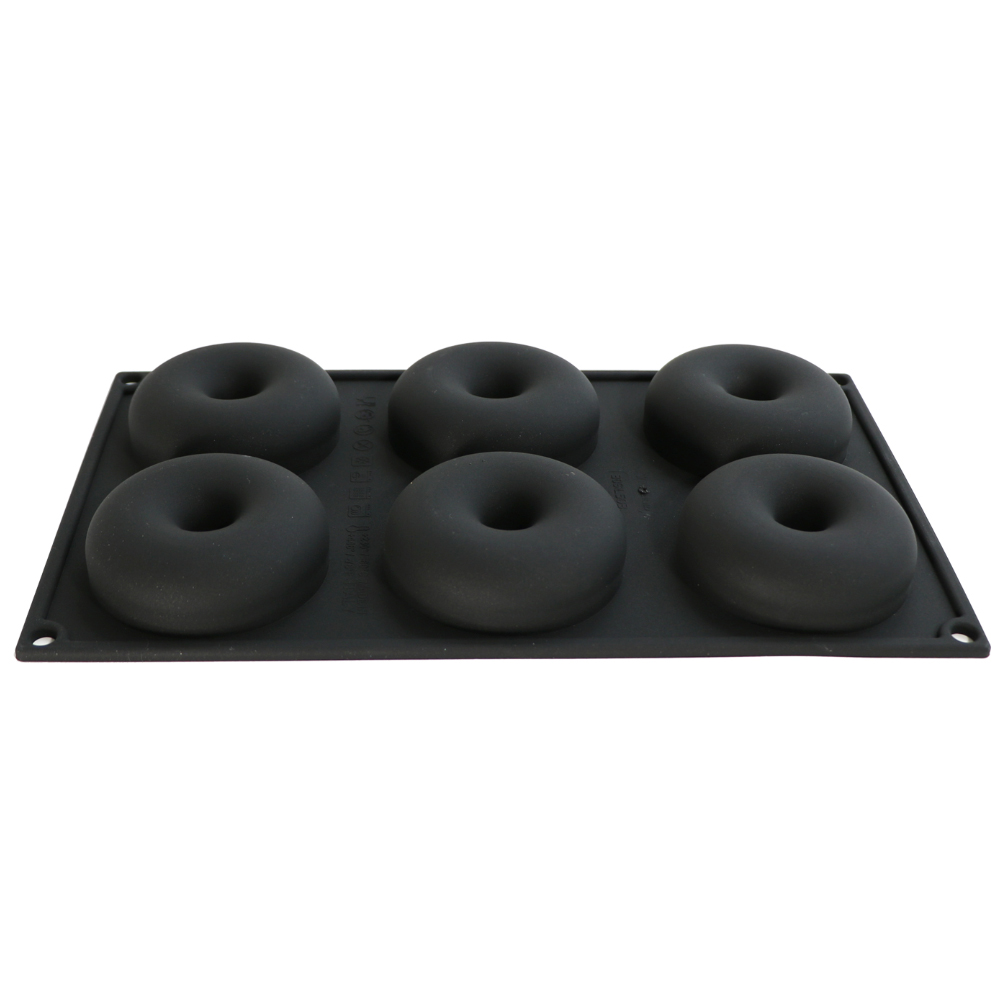 Martellato Donuts Silicone Baking Mold, 3.14 oz., 6 Cavities image 1