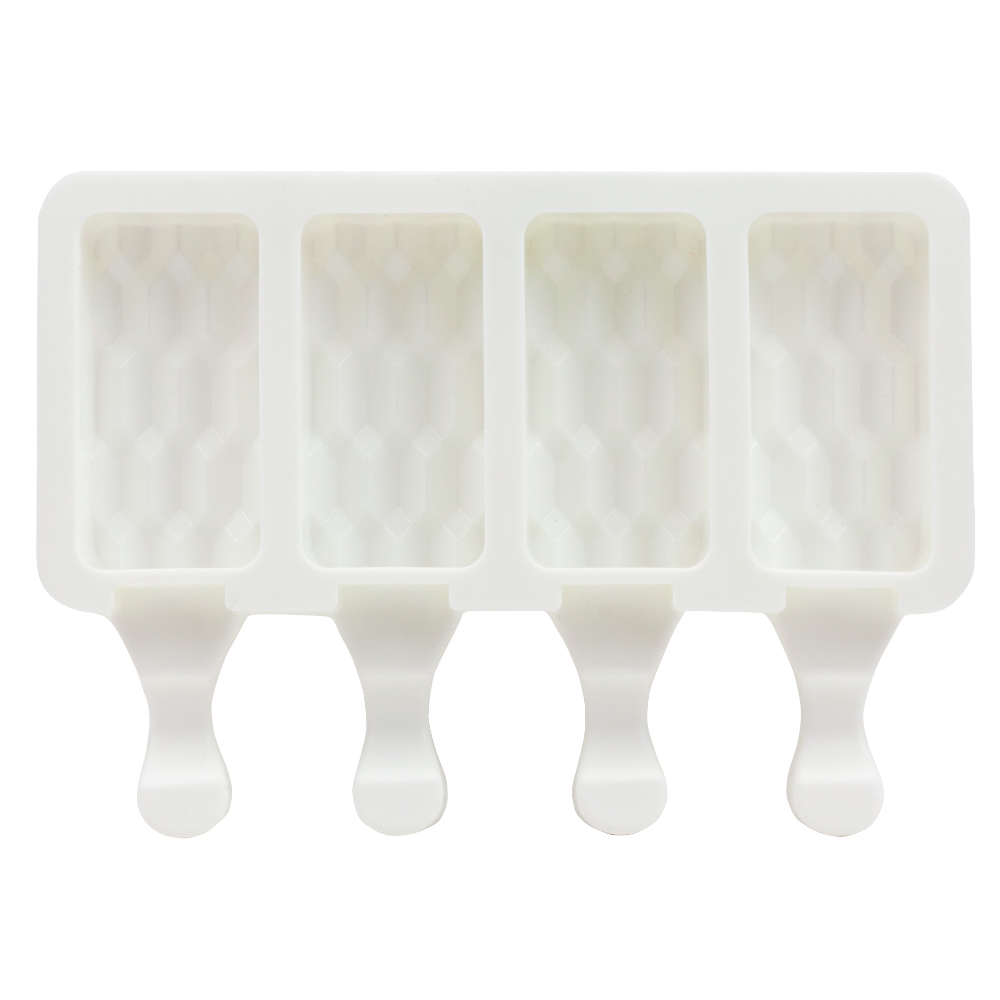 O'Creme Silicone Ice Cream Pop Mold, Checkered, 4 Cavities image 1