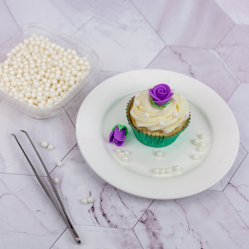 O'Creme Lavender Royal Icing Roses, Set of 6 image 2