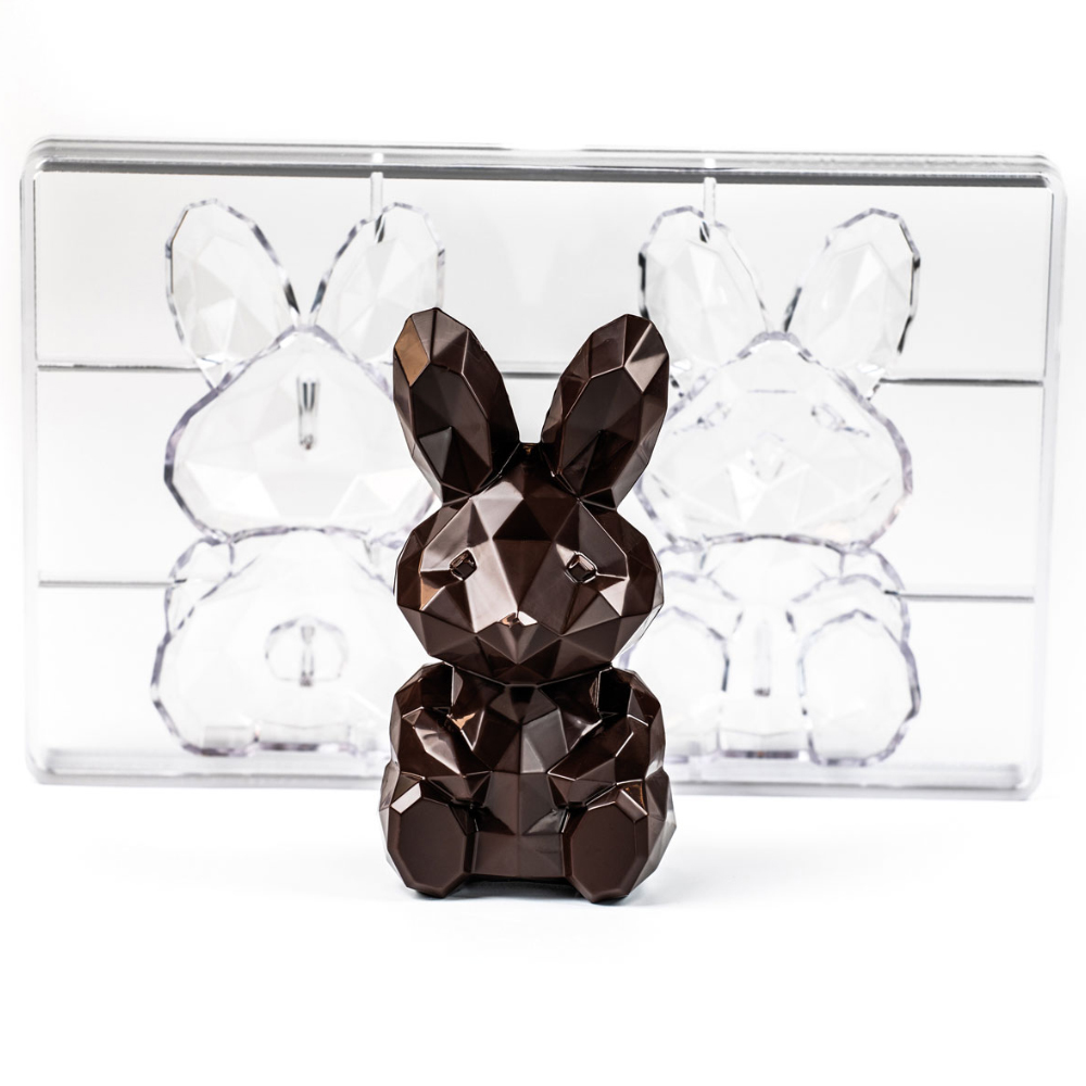 Martellato Polycarbonate Chocolate Mold, Roger 3D Bunny image 2