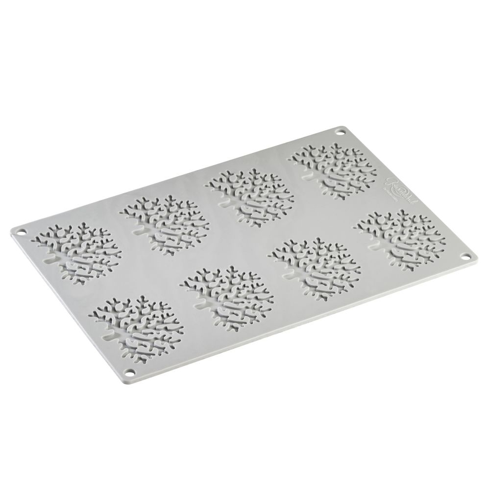 Pavoni CORAL Decorative Silicone Mold, 8 Cavities image 1