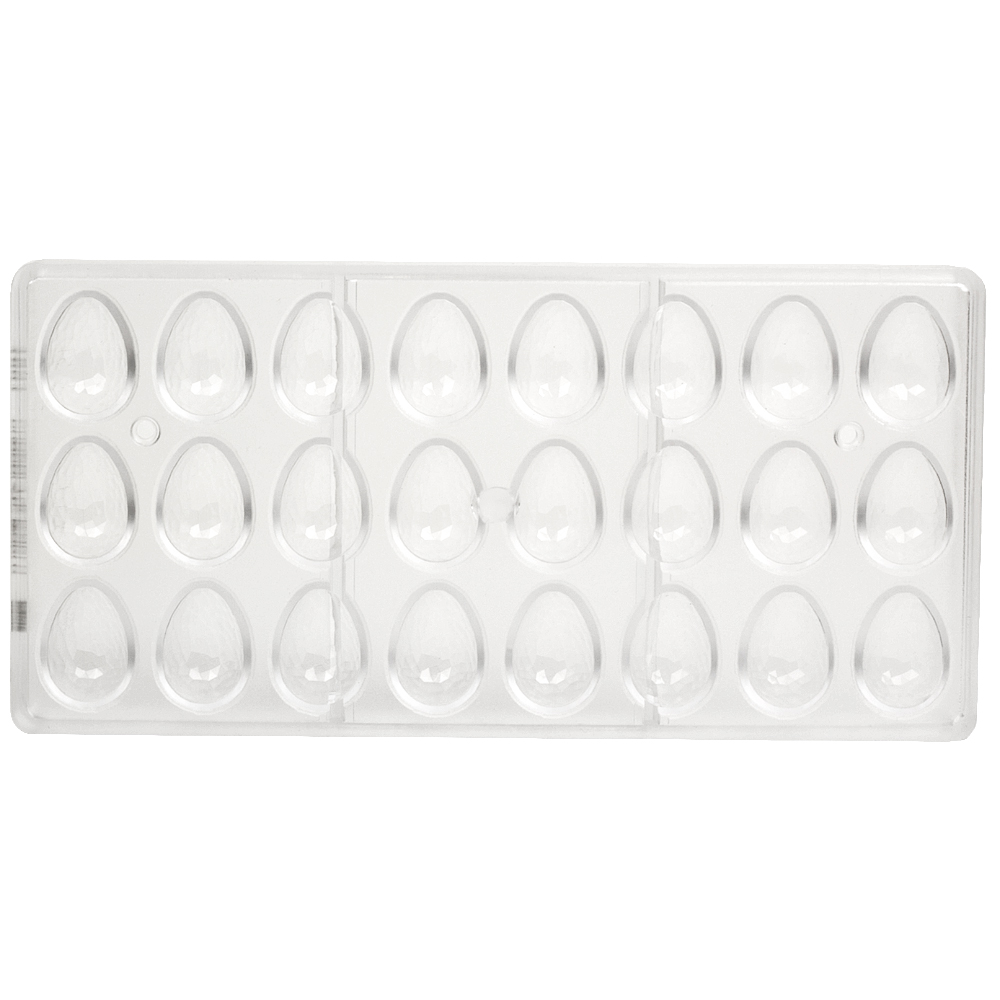 Chocolate World Clear Polycarbonate Chocolate Mold, Egg Crystal, 5.5 gr., 24 Cavities image 4